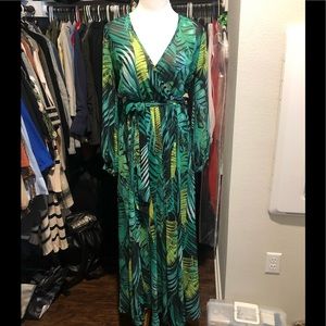 Palm Leaf Maxi-JLO look a like